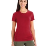 Icebreaker Women Merino Tech Lite II Short Sleeve T-Shirt Z04NXR872 Clothing Cherry