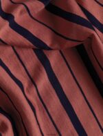 Icebreaker Women Merino Wave Short Sleeve Stripe T-Shirt Z04NXR922 Clothing Grape/Midnight Navy - Image 8