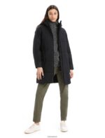 Icebreaker Women MerinoLoft Collingwood II 3Q Hooded Jacket Z04NXR685 Clothing Black - Image 3