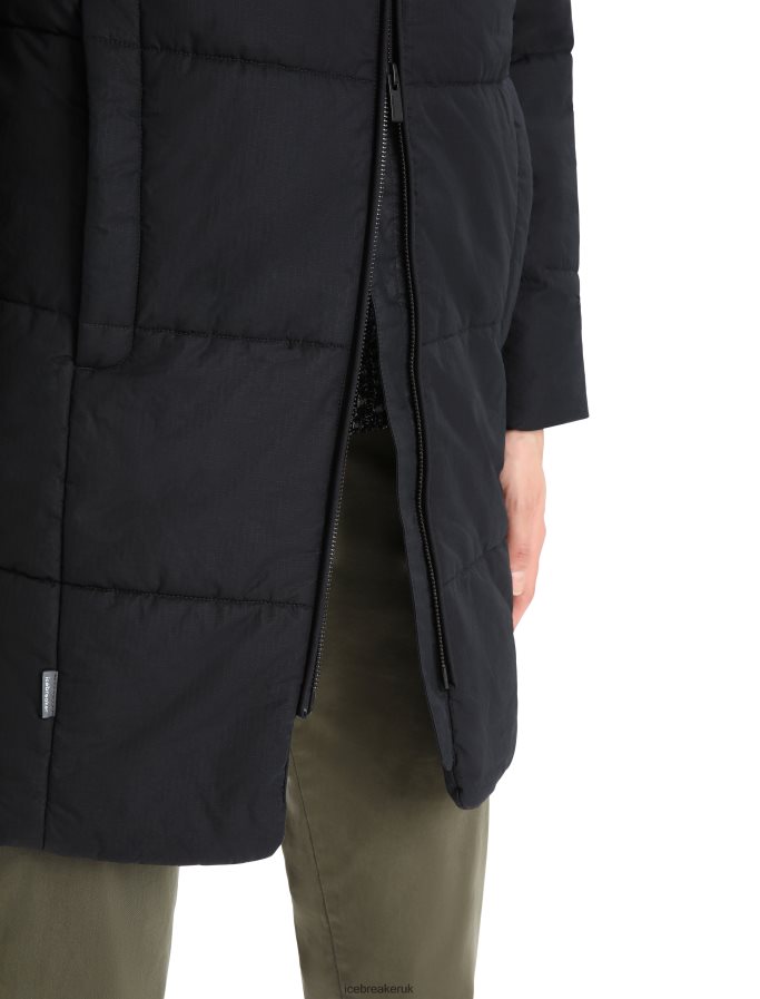 Icebreaker Women MerinoLoft Collingwood II 3Q Hooded Jacket Z04NXR685 Clothing Black - Image 9