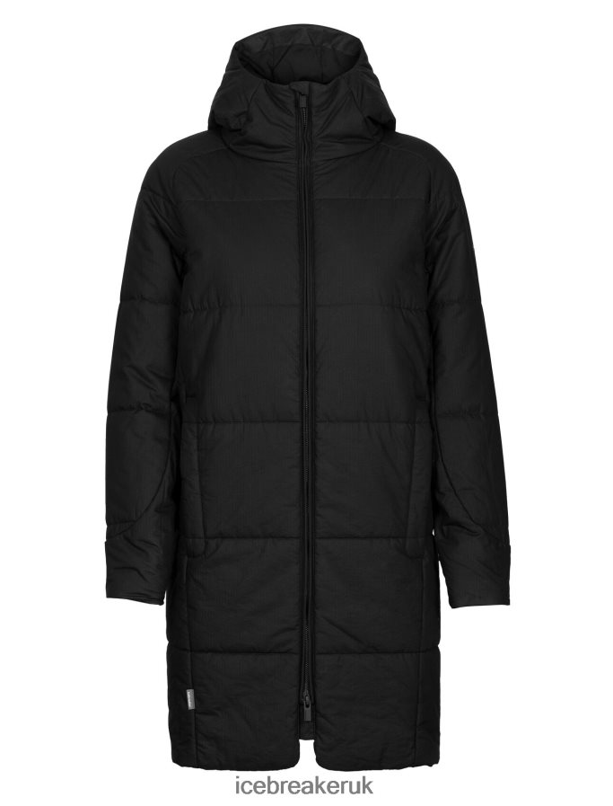 Icebreaker Women MerinoLoft Collingwood II 3Q Hooded Jacket Z04NXR685 Clothing Black - Image 10