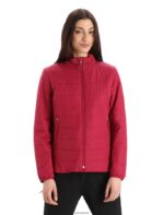 Icebreaker Women MerinoLoft Jacket Z04NXR841 Clothing Cherry