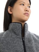 Icebreaker Women RealFleece Merino High Pile Vest Z04NXR678 Clothing Gritstone Heather - Image 4
