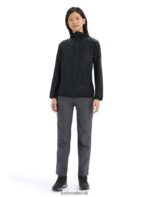 Icebreaker Women Shell+ Merino Cotton Windbreaker Z04NXR679 Clothing Black - Image 3