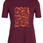 Icebreaker Women Tencel Cotton Short Sleeve T-Shirt Origins Z04NXR800 Clothing Cherry