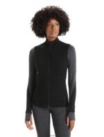 Icebreaker Women ZoneKnit Merino Insulated Vest Z04NXR684 Clothing Black