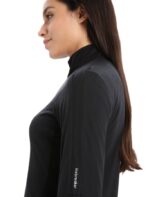 Icebreaker Women ZoneKnit Merino Long Sleeve Zip Jacket Z04NXR718 Clothing Black - Image 6