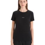 Icebreaker Women ZoneKnit Merino Short Sleeve T-Shirt Z04NXR657 Clothing Black