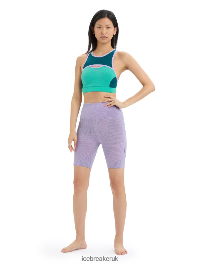 Icebreaker Women ZoneKnit Merino Sport Bra Z04NXR541 Clothing Fresh/Green Glory - Image 3