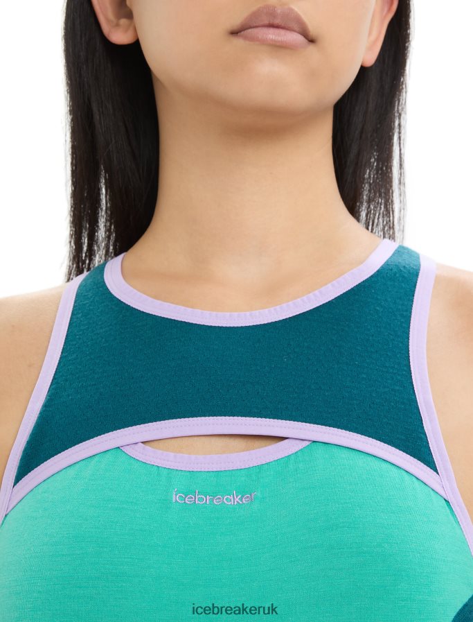 Icebreaker Women ZoneKnit Merino Sport Bra Z04NXR541 Clothing Fresh/Green Glory - Image 4